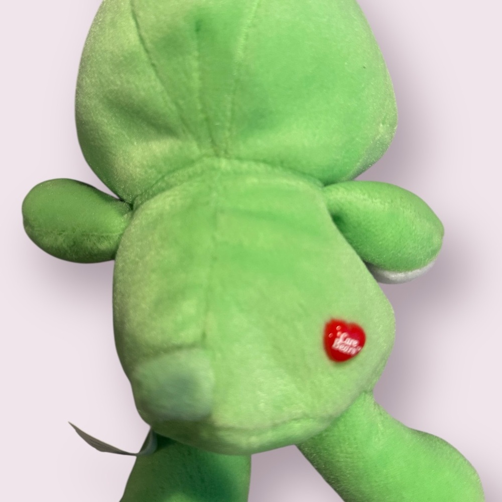 NWT 2002 Hot Topic Care Bears Lucky Green Stuffed Animal 8.5" - Picture 8 of 9